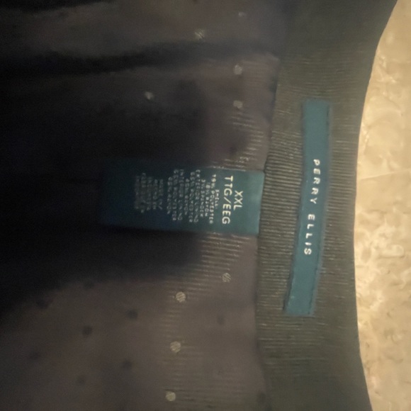 Perry Ellis vest Dress Essentials black woven XXL - Picture 2 of 3